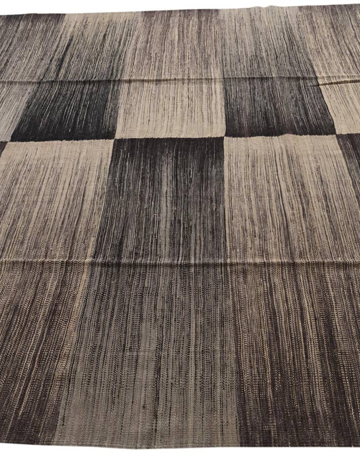 Detail image of  8' 2 x 9' 6  Hand Woven Kilim Modern Wool Rug