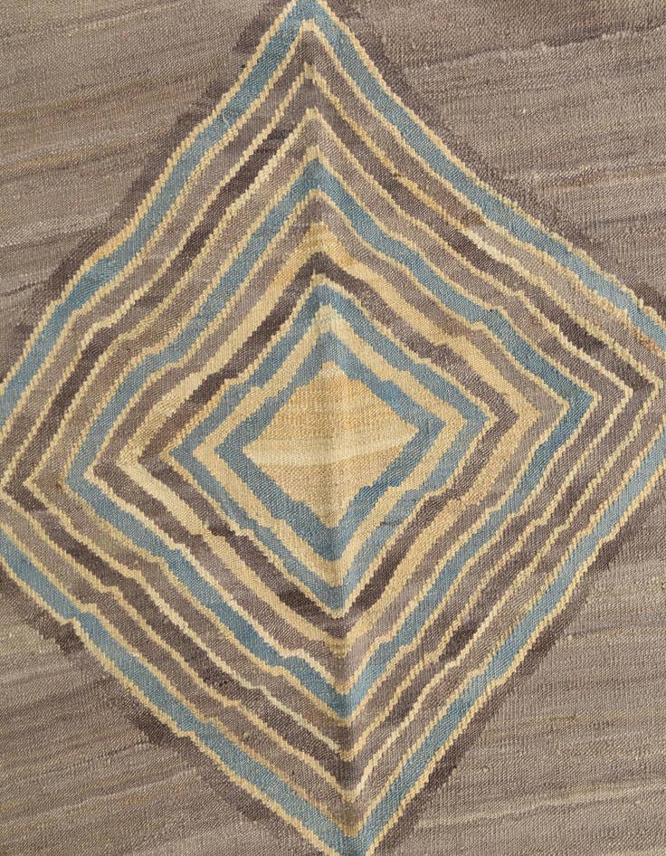 Detail image of  5' 6 x 7' 6  Hand Woven Kilim Modern Wool Rug