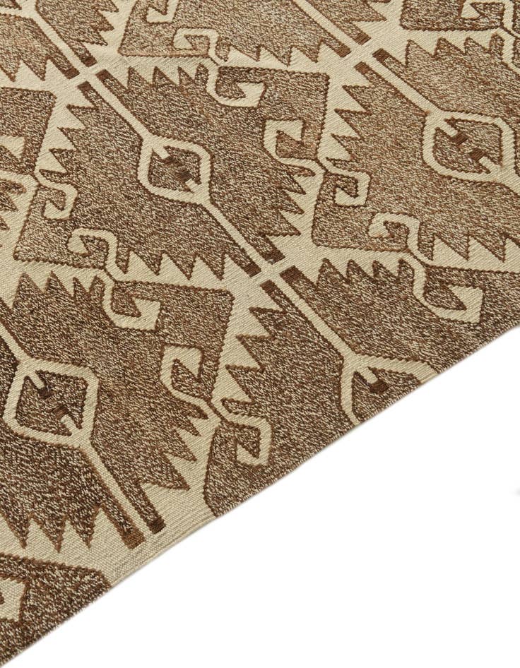 Detail image of  5' 8 x 7' 6  Hand Woven Kilim Modern Wool Rug