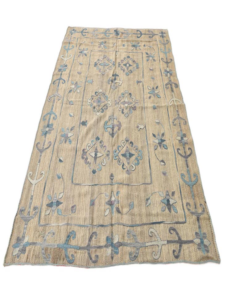 Detail image of  5' 10 x 7' 6  Hand Woven Kilim Modern Wool Rug