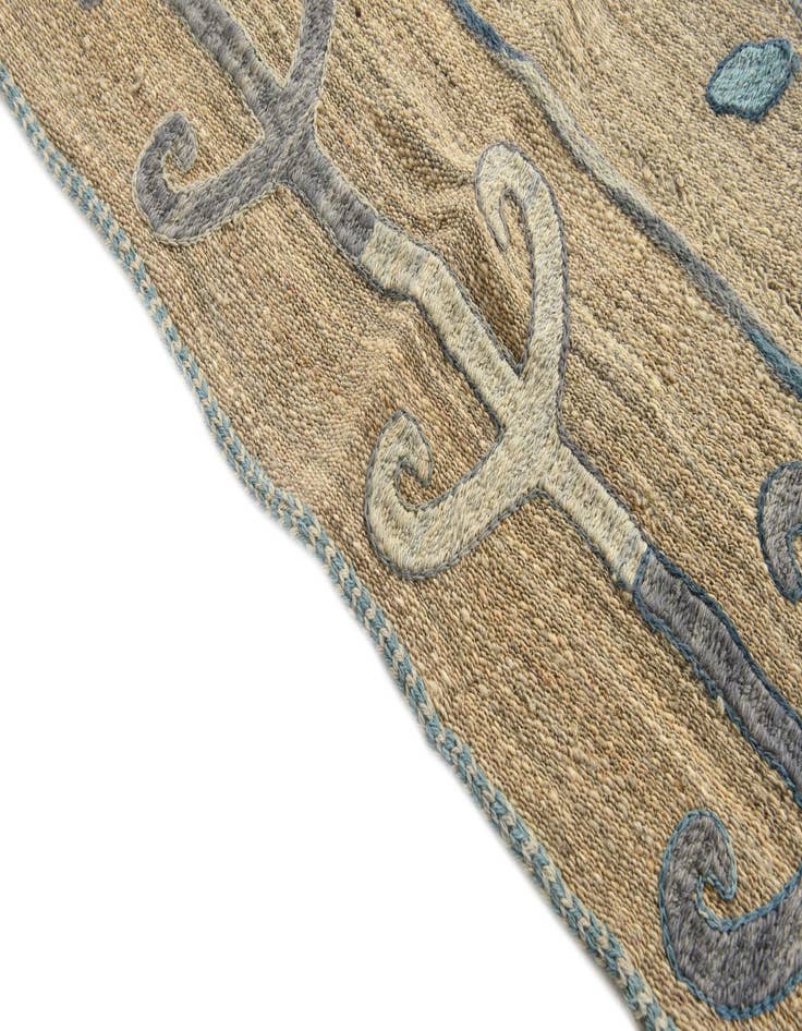 Detail image of  5' 10 x 7' 6  Hand Woven Kilim Modern Wool Rug