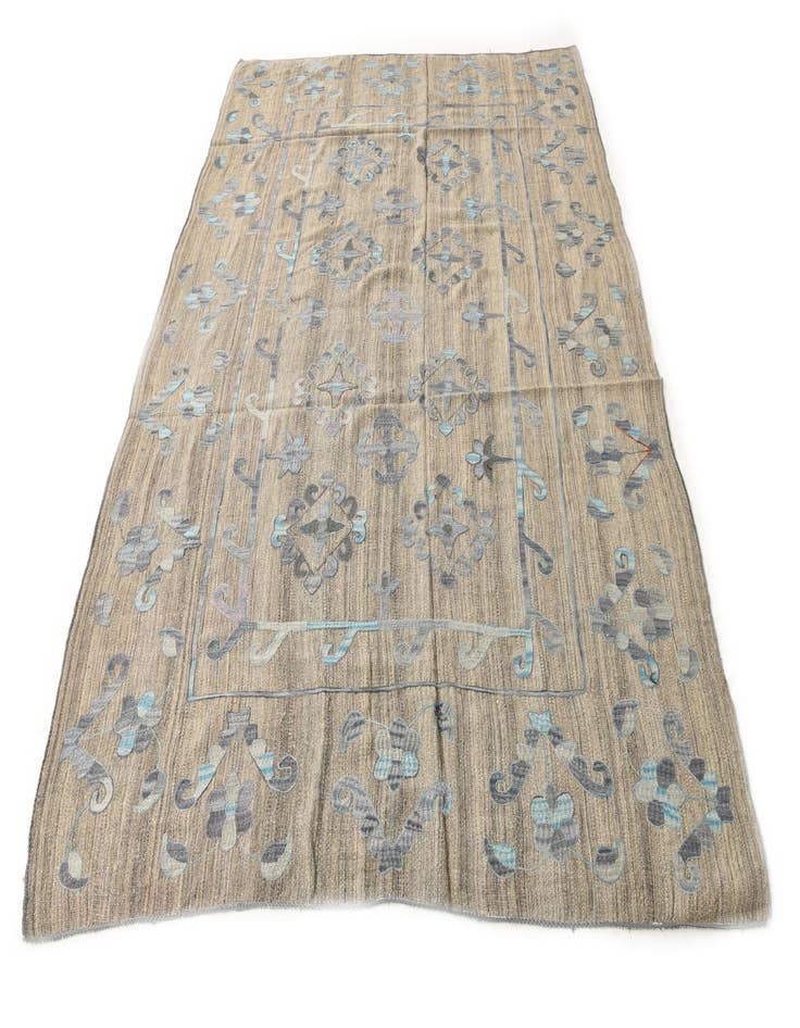 Detail image of  6' 7 x 8' 11  Hand Woven Kilim Modern Wool Rug