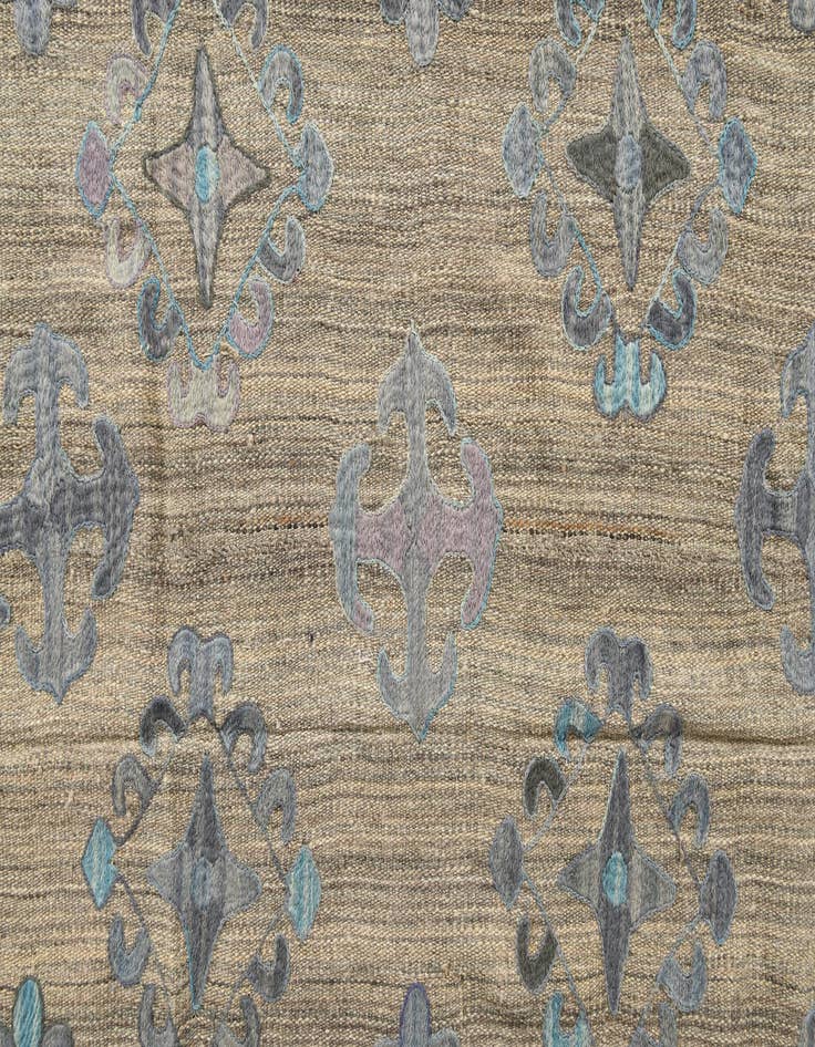 Detail image of  6' 7 x 8' 11  Hand Woven Kilim Modern Wool Rug