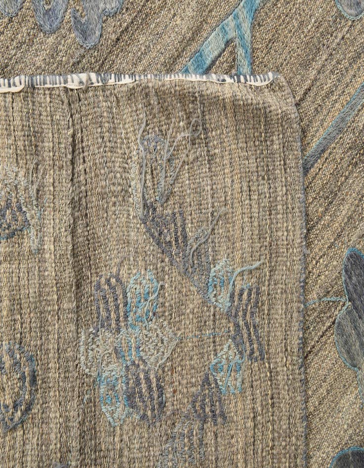 Detail image of  6' 7 x 8' 11  Hand Woven Kilim Modern Wool Rug