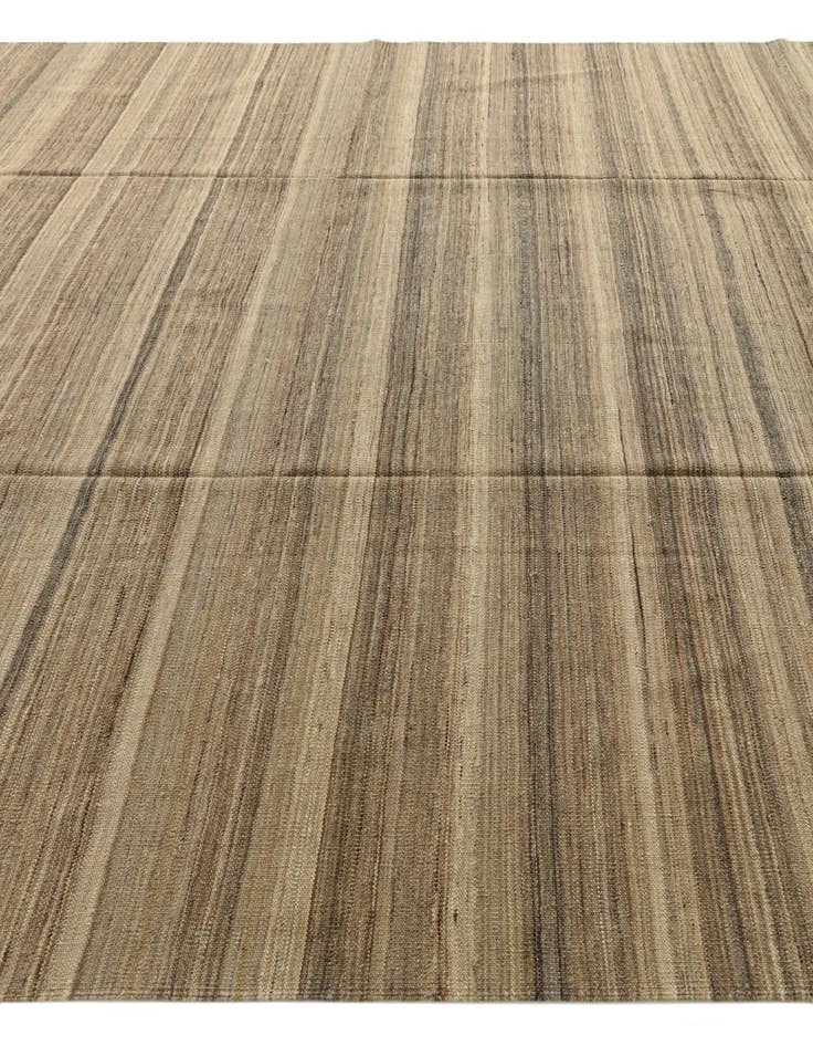 Detail image of  9' 8 x 12' 10  Hand Woven Kilim Modern Wool Rug