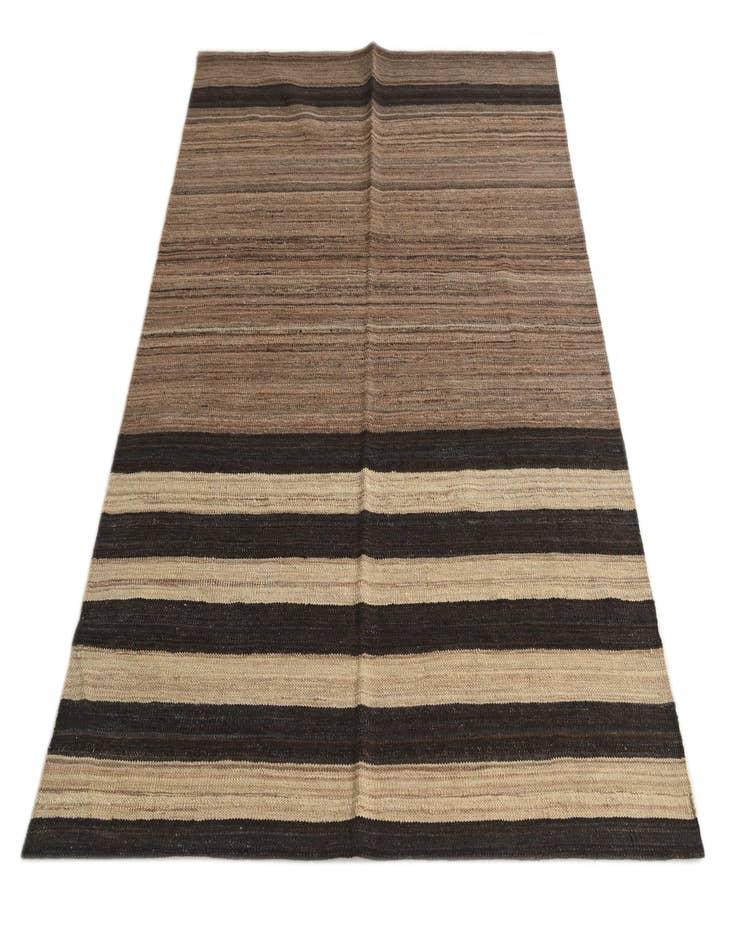 Detail image of  4' 3 x 5' 7  Hand Woven Kilim Modern Wool Rug