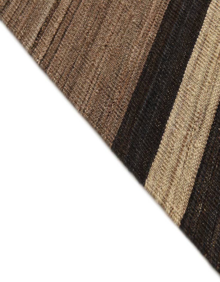 Detail image of  4' 3 x 5' 7  Hand Woven Kilim Modern Wool Rug