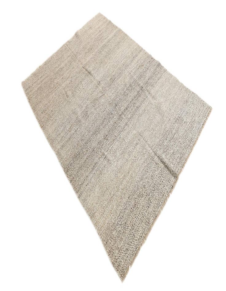 Detail image of  4' 8 x 6' 5  Hand Woven Kilim Modern Wool Rug