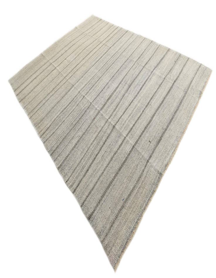 Detail image of  8' 10 x 11' 9  Hand Woven Kilim Modern Wool Rug