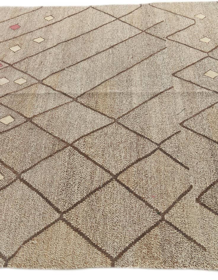 Detail image of  6' 10 x 9' 9  Hand Woven Kilim Modern Wool Rug