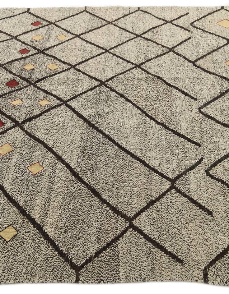 Detail image of  6' 3 x 7' 10  Hand Woven Kilim Modern Wool Rug