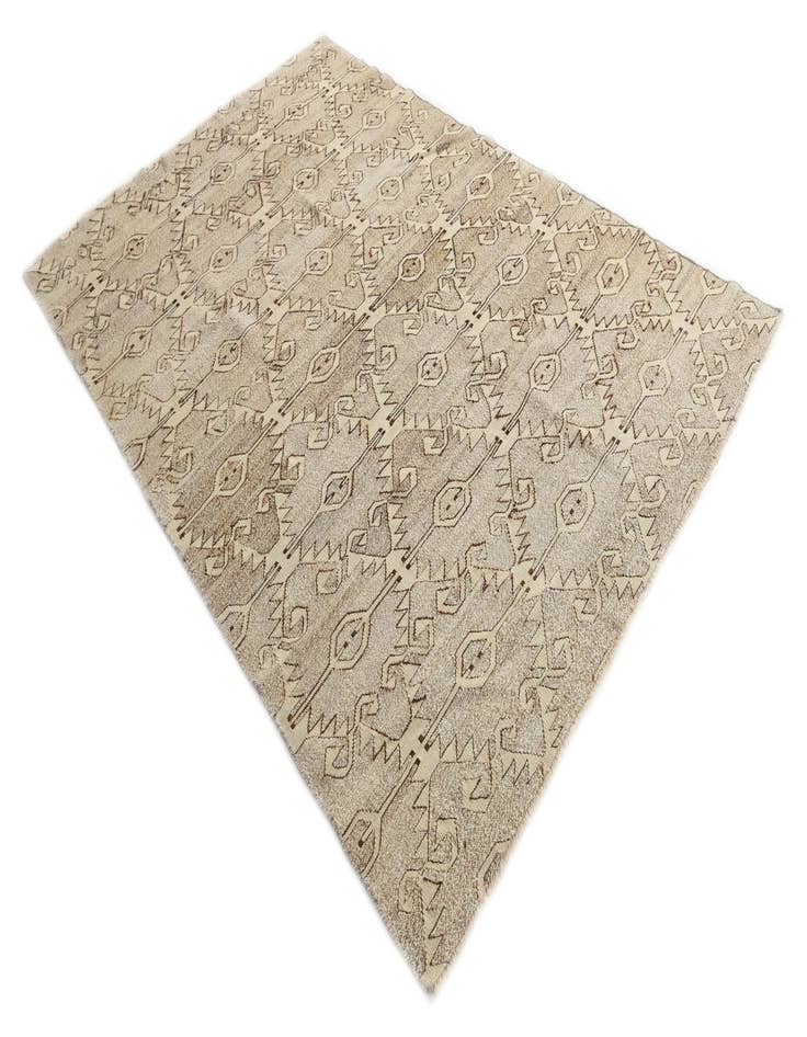 Detail image of  6' 3 x 9' 6  Hand Woven Kilim Modern Wool Rug