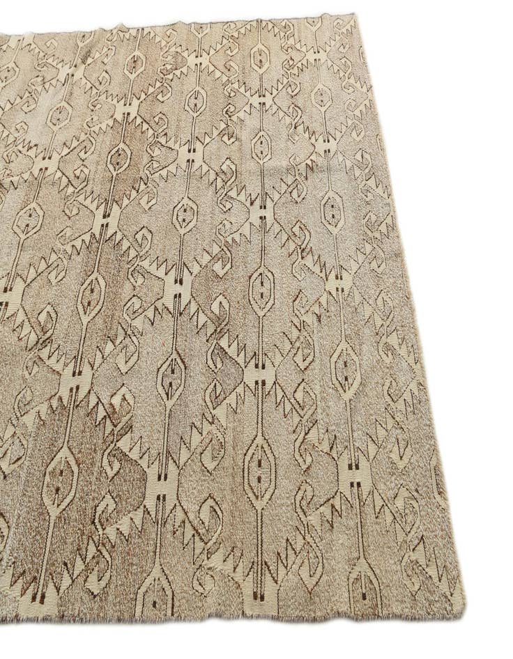 Detail image of  6' 3 x 9' 6  Hand Woven Kilim Modern Wool Rug