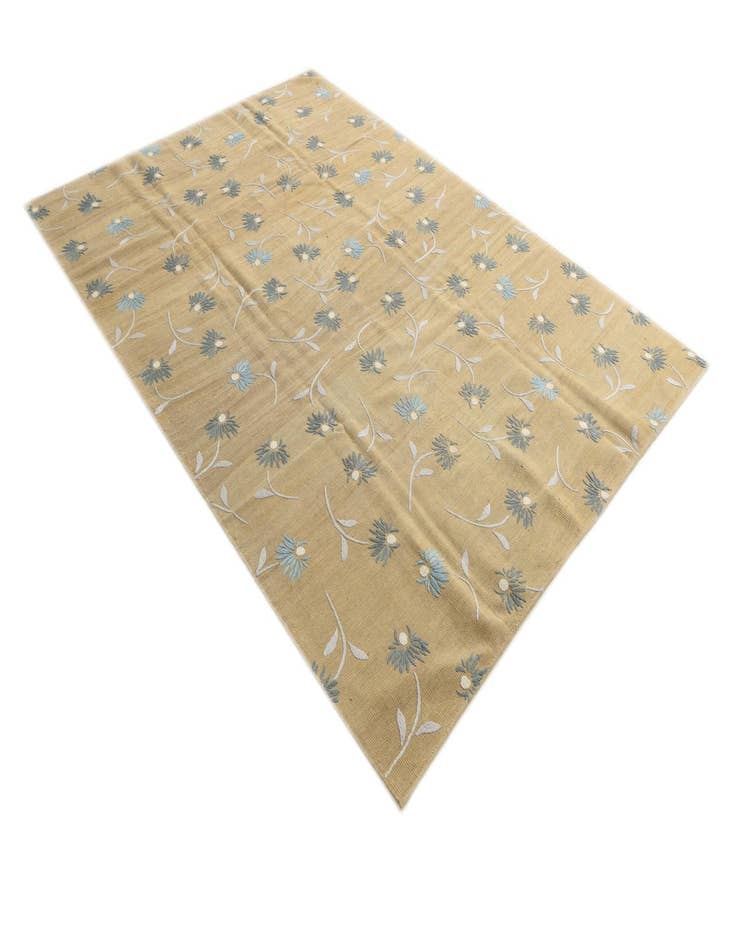 Detail image of  6' 10 x 9' 7  Hand Woven Kilim Modern Rug