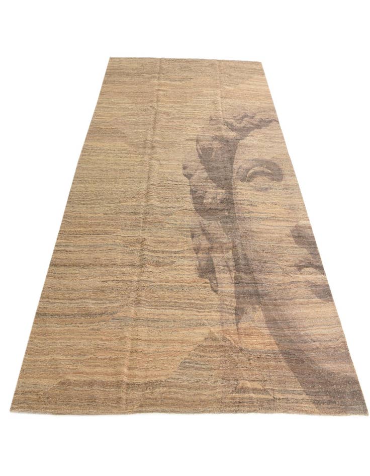 Detail image of  7' x 9' 8  Hand Woven Kilim Modern Wool Rug