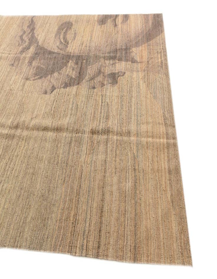 Detail image of  7' x 9' 8  Hand Woven Kilim Modern Wool Rug