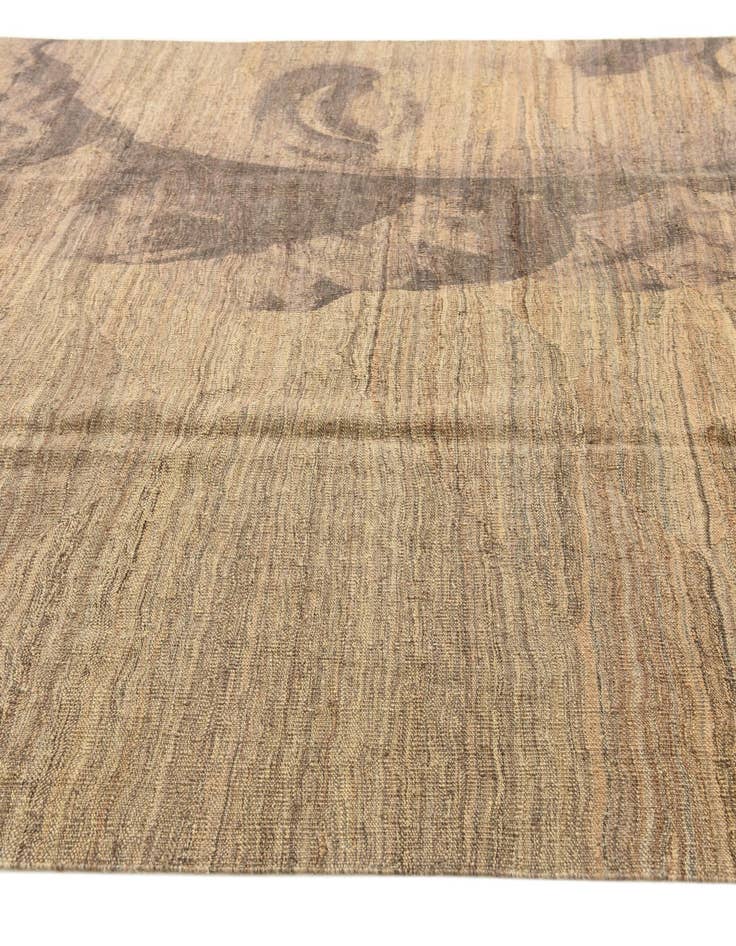 Detail image of  7' x 9' 8  Hand Woven Kilim Modern Wool Rug