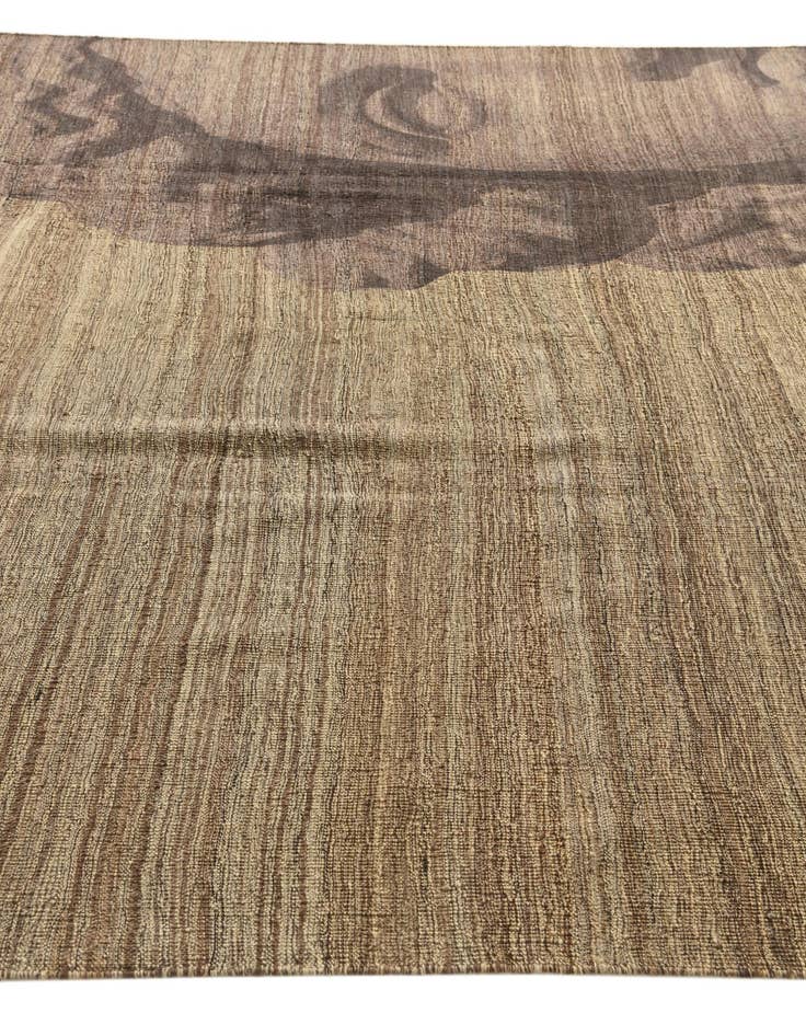 Detail image of  7' 9 x 9' 9  Hand Woven Kilim Modern Wool Rug