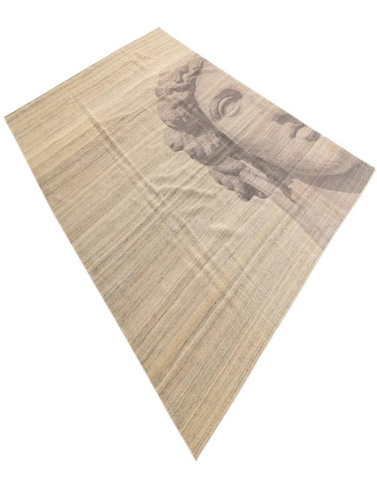 Detail image of  7' x 9' 9  Hand Woven Kilim Modern Wool Rug