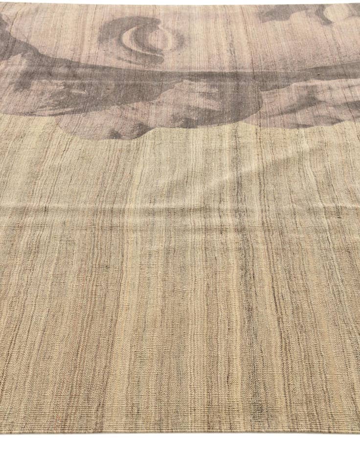 Detail image of  7' x 9' 9  Hand Woven Kilim Modern Wool Rug