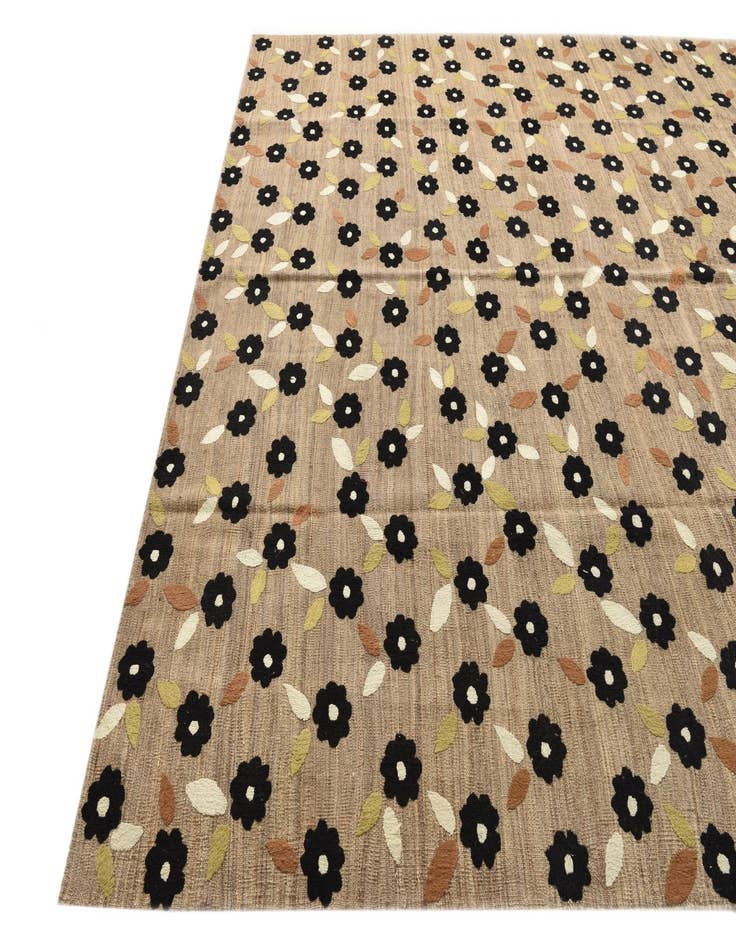 Detail image of  9' 1 x 11' 9  Hand Woven Kilim Modern Rug