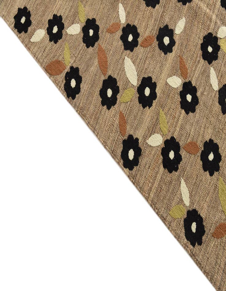 Detail image of  9' 1 x 11' 9  Hand Woven Kilim Modern Rug
