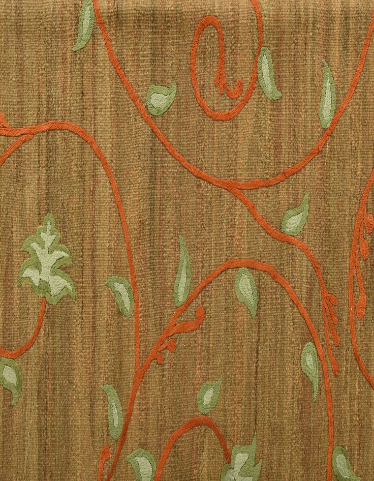 Detail image of  8' 1 x 9' 7  Hand Woven Kilim Modern Rug