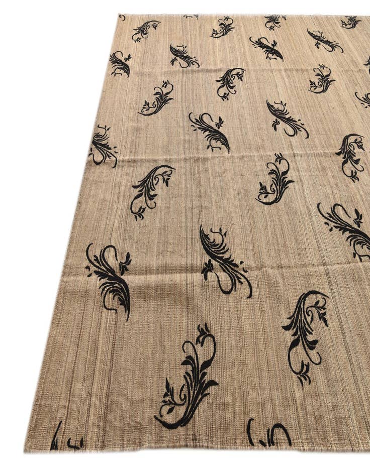 Detail image of  9' x 11' 5  Hand Woven Kilim Modern Rug