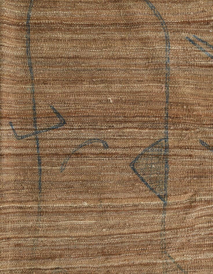 Detail image of  6' 8 x 9' 9  Hand Woven Kilim Modern Wool Rug