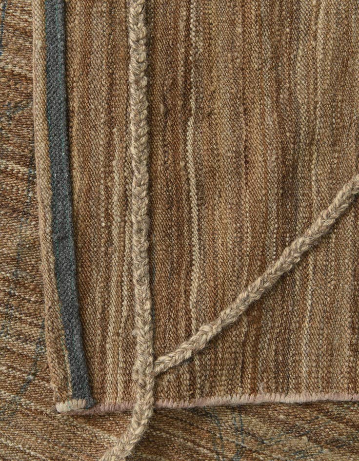 Detail image of  6' 8 x 9' 9  Hand Woven Kilim Modern Wool Rug