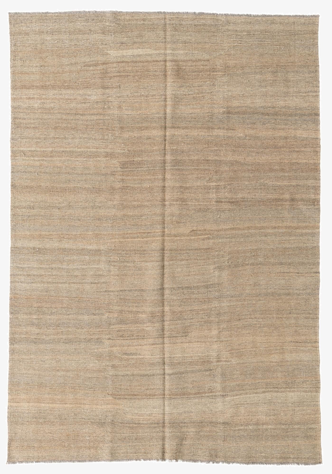  5' 4 x 7' 8  Hand Woven Kilim Modern Wool Rug