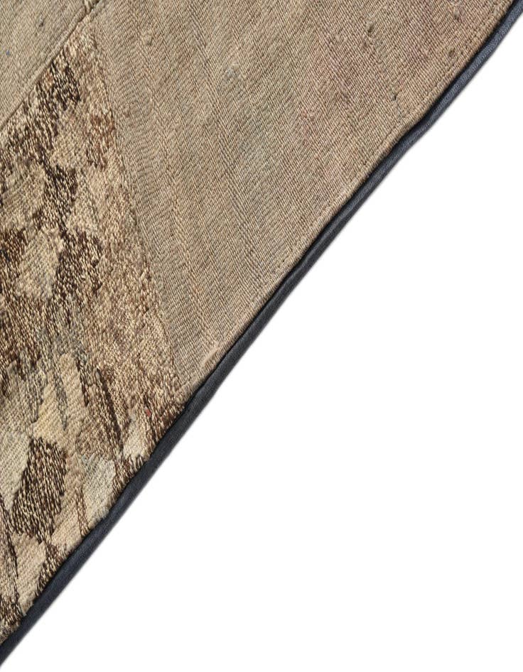 Detail image of  5' 5 x 8'  Hand Woven Kilim Patchwork Wool Rug