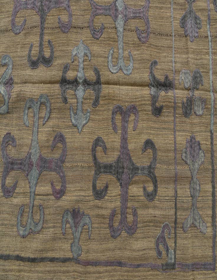 Detail image of  5' 4 x 6' 5  Hand Woven Kilim Suzani Wool Rug