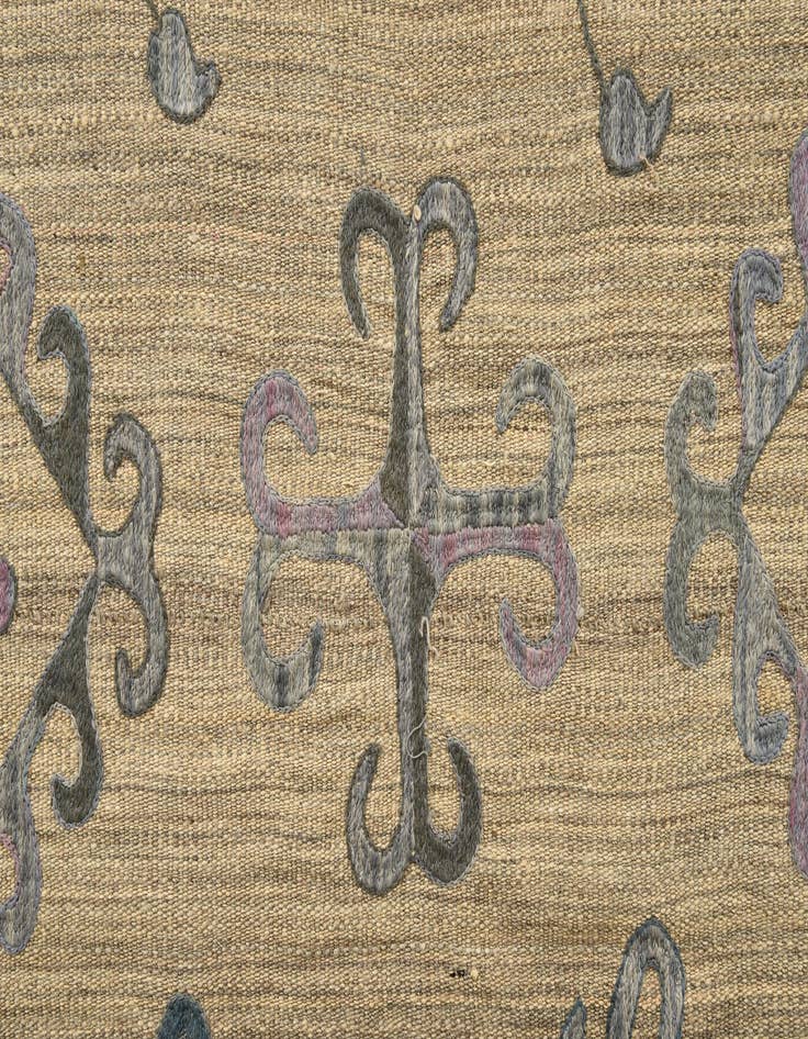 Detail image of  5' 10 x 7' 6  Hand Woven Kilim Suzani Wool Rug