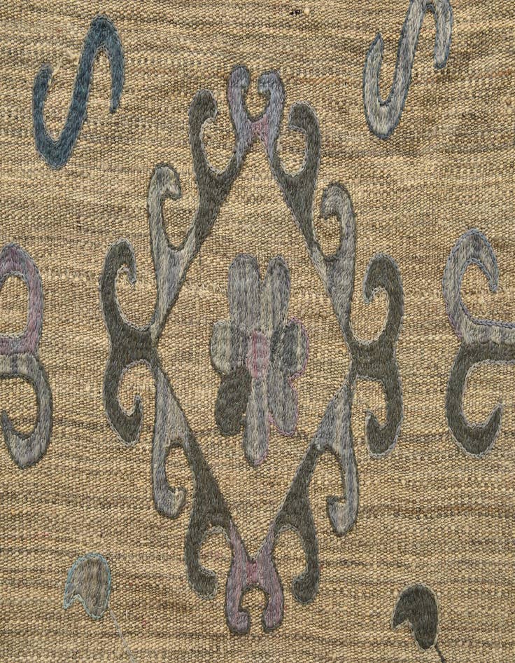 Detail image of  5' 10 x 7' 6  Hand Woven Kilim Suzani Wool Rug