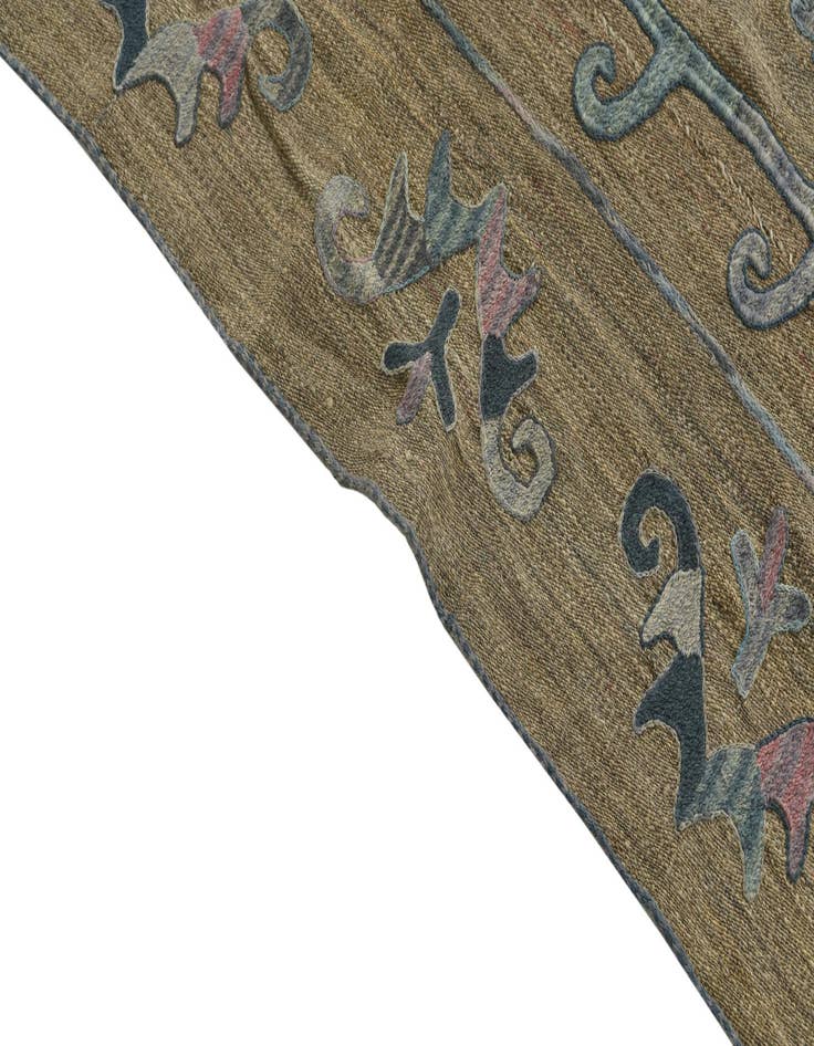 Detail image of  5' 10 x 7' 7  Hand Woven Kilim Suzani Wool Rug