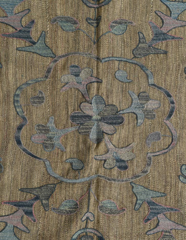 Detail image of  5' 10 x 7' 7  Hand Woven Kilim Suzani Wool Rug