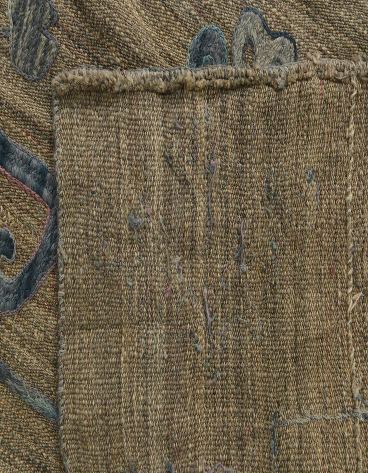 Detail image of  5' 10 x 7' 7  Hand Woven Kilim Suzani Wool Rug