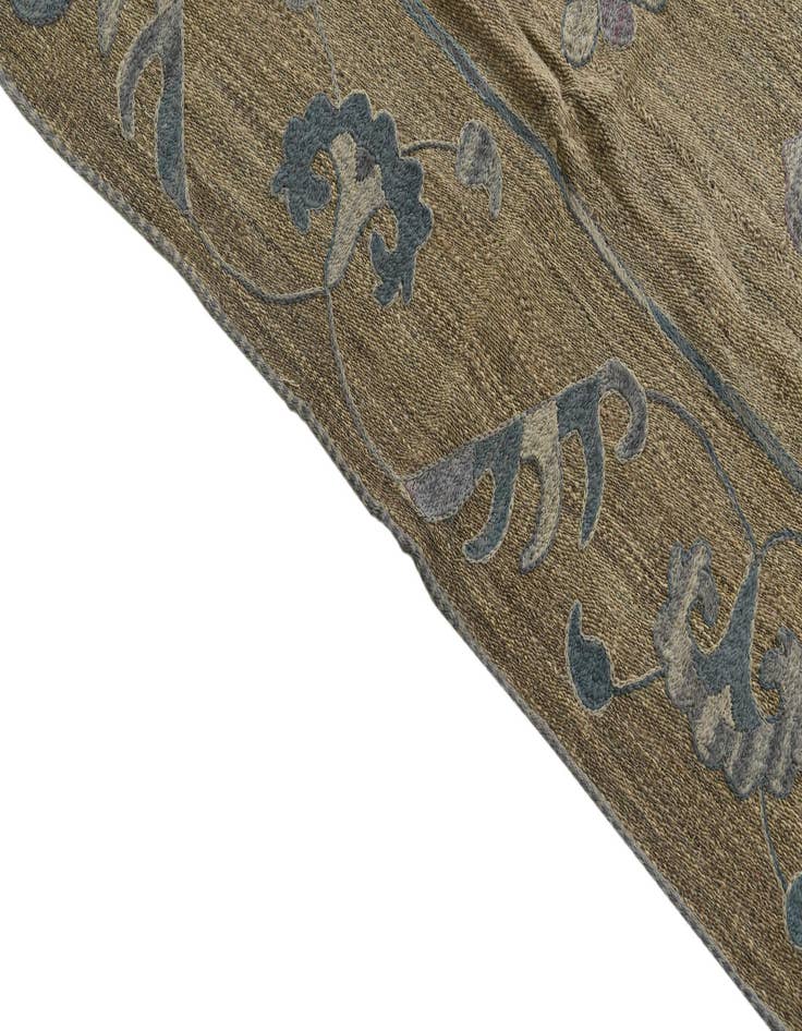 Detail image of  5' 1 x 6' 5  Hand Woven Kilim Suzani Wool Rug