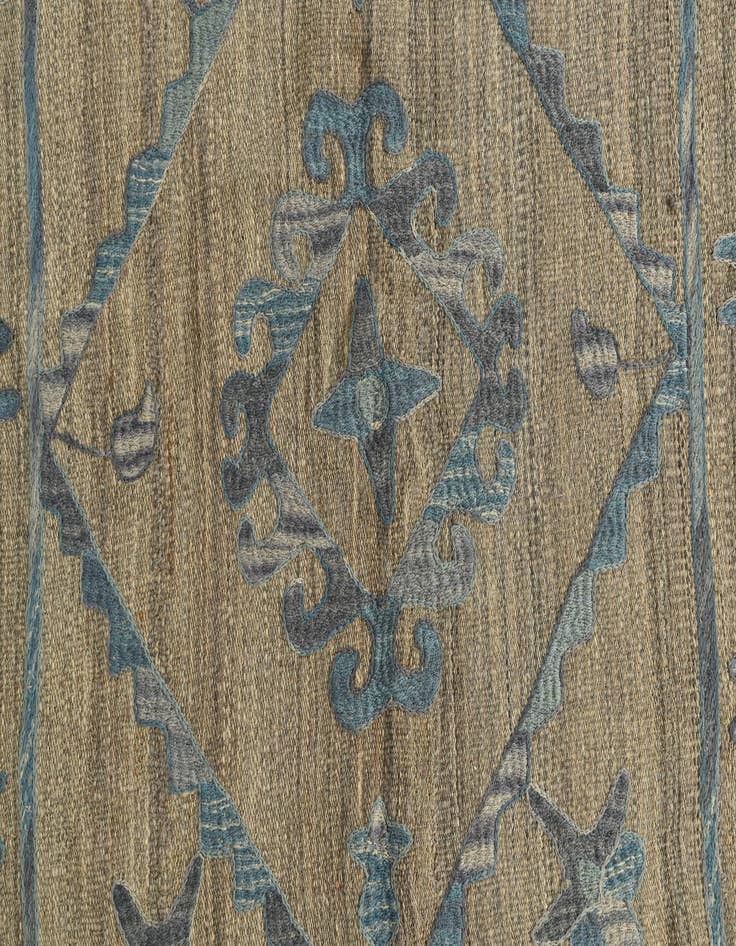 Detail image of  4' 9 x 6' 4  Hand Woven Kilim Suzani Wool Rug