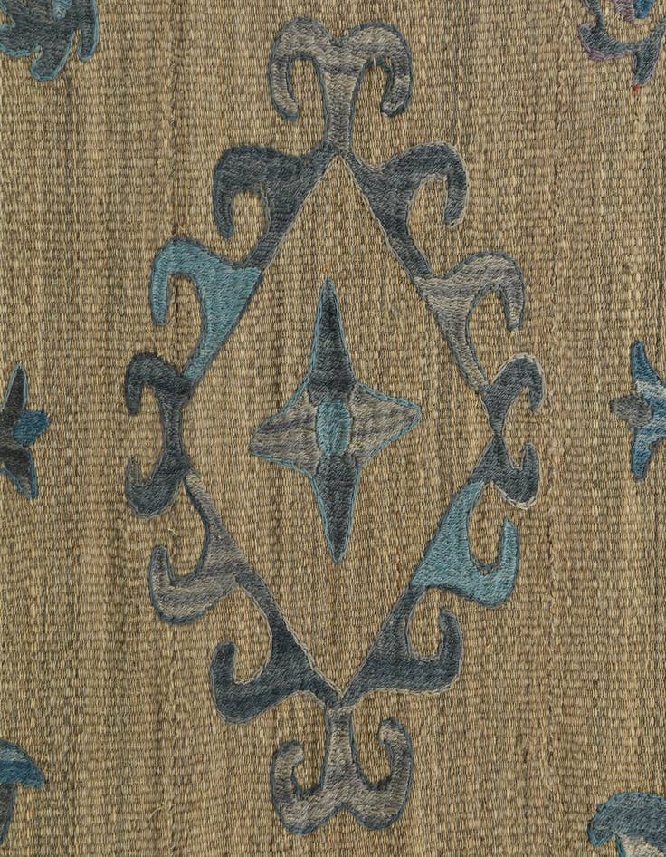 Detail image of  5' 10 x 7' 4  Hand Woven Kilim Suzani Wool Rug