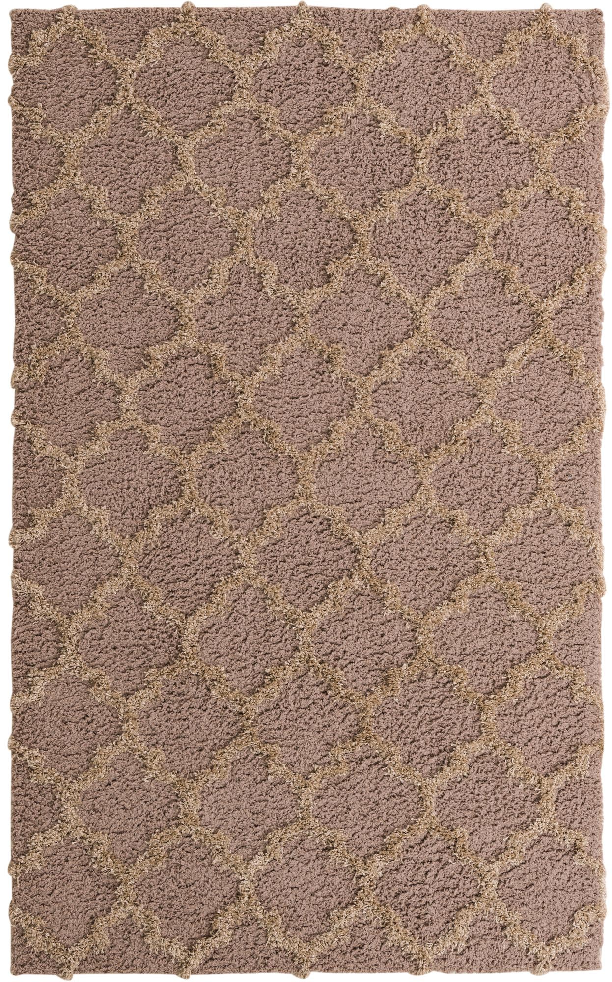  5' x 8' Lattice Shag Rug