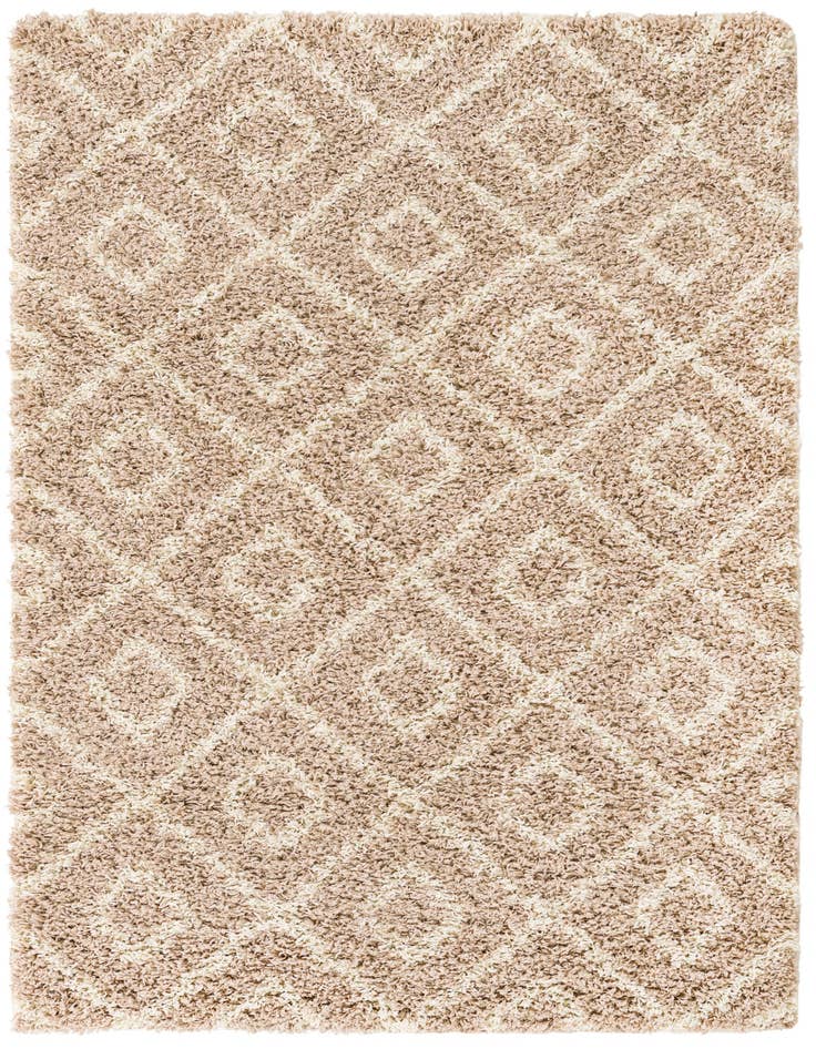 Detail image of  4' x 6' Lattice Shag Rug