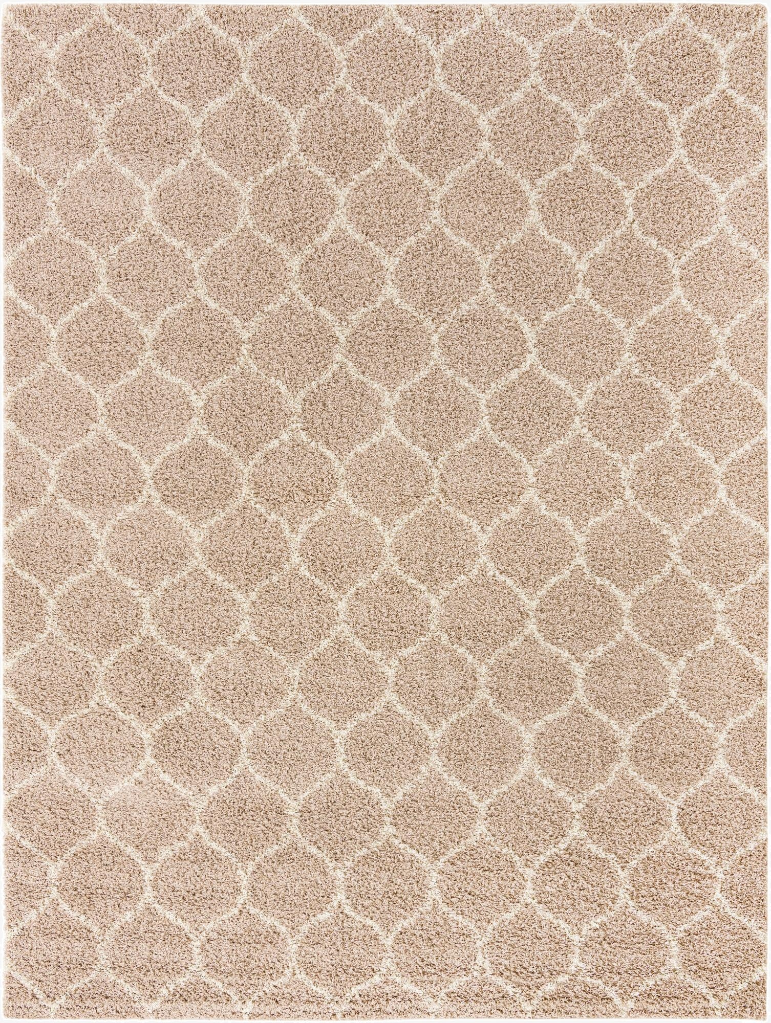  9' x 12' Lattice Shag Rug