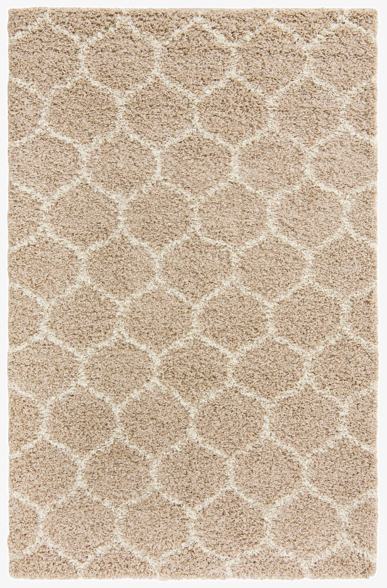  5' 3 x 8' Lattice Shag Rug