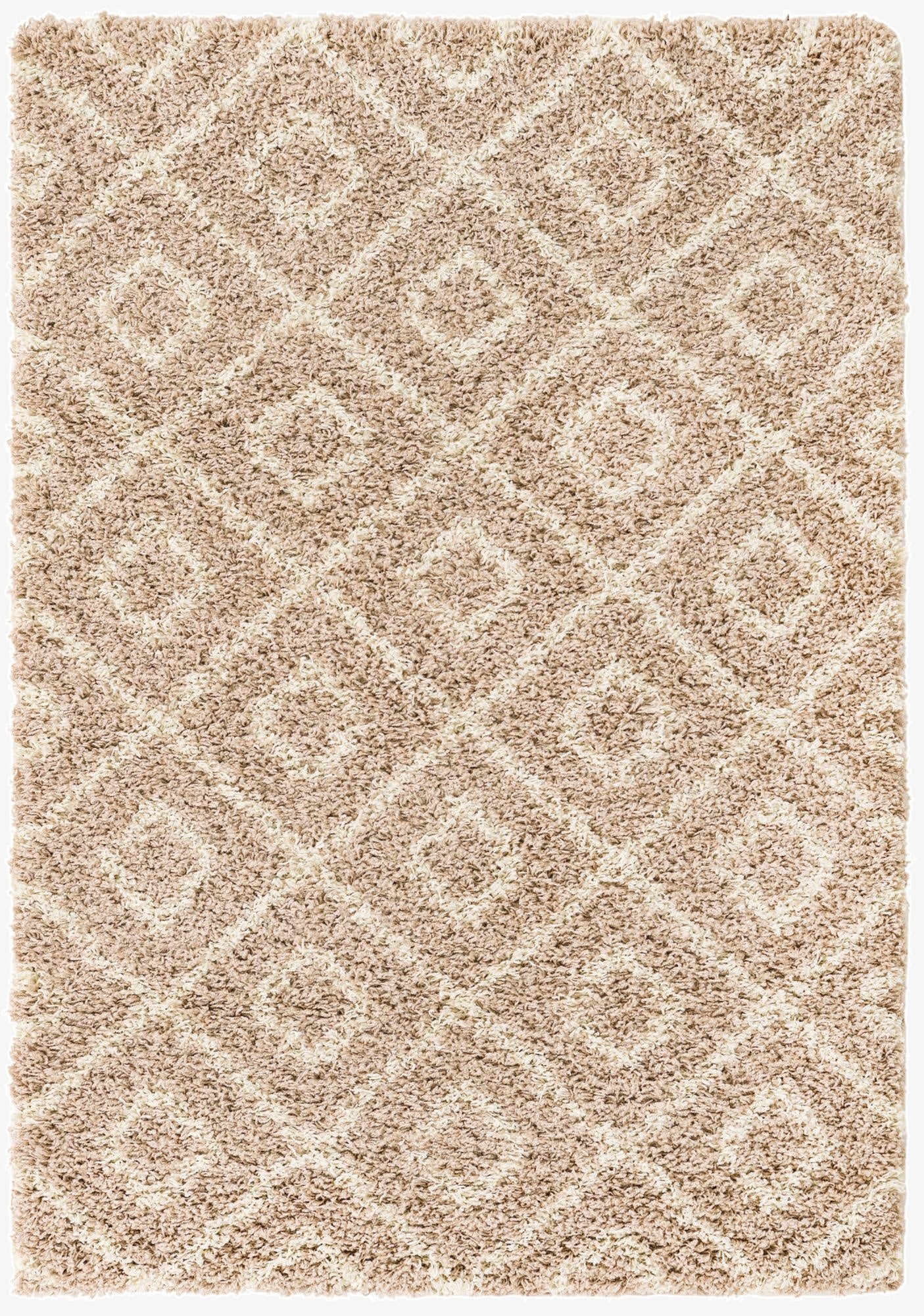  4' x 6' Lattice Shag Rug