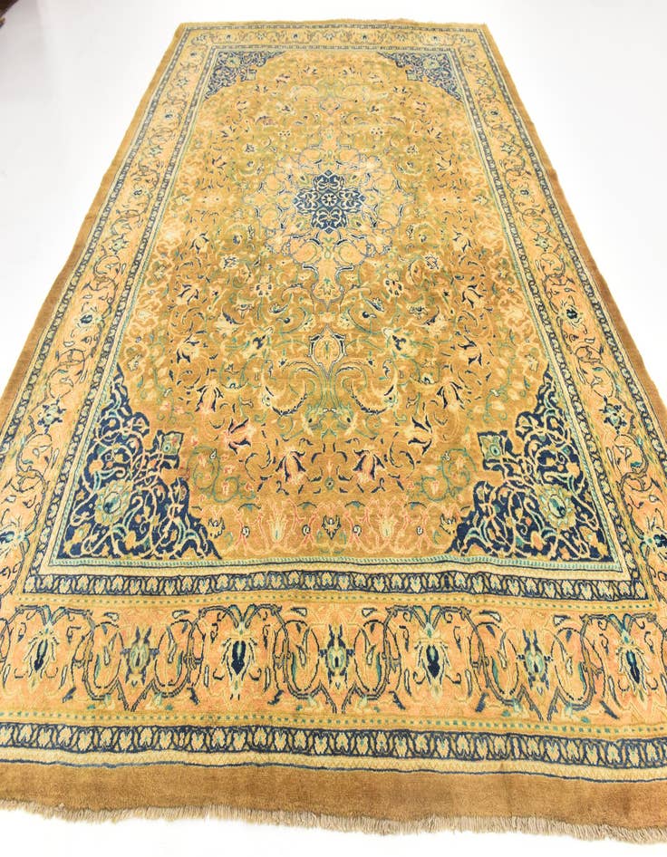 Detail image of  10' x 13' 5  Hand Knotted Mahal Persian Wool Rug