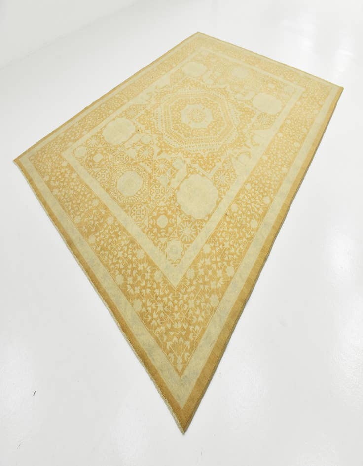 Detail image of  9' x 11' 9  Hand Knotted Mamluk Ziegler Rug