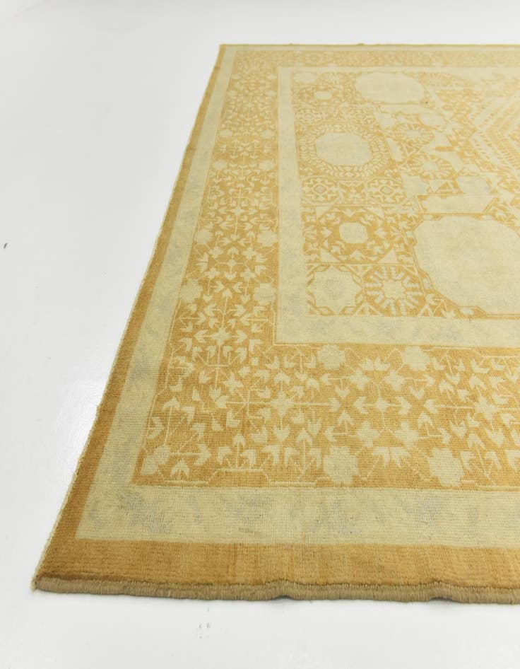 Detail image of  9' x 11' 9  Hand Knotted Mamluk Ziegler Rug