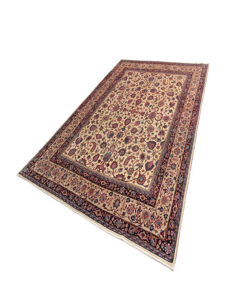 Detail image of  9' 8 x 13' Mashad Wool Rug